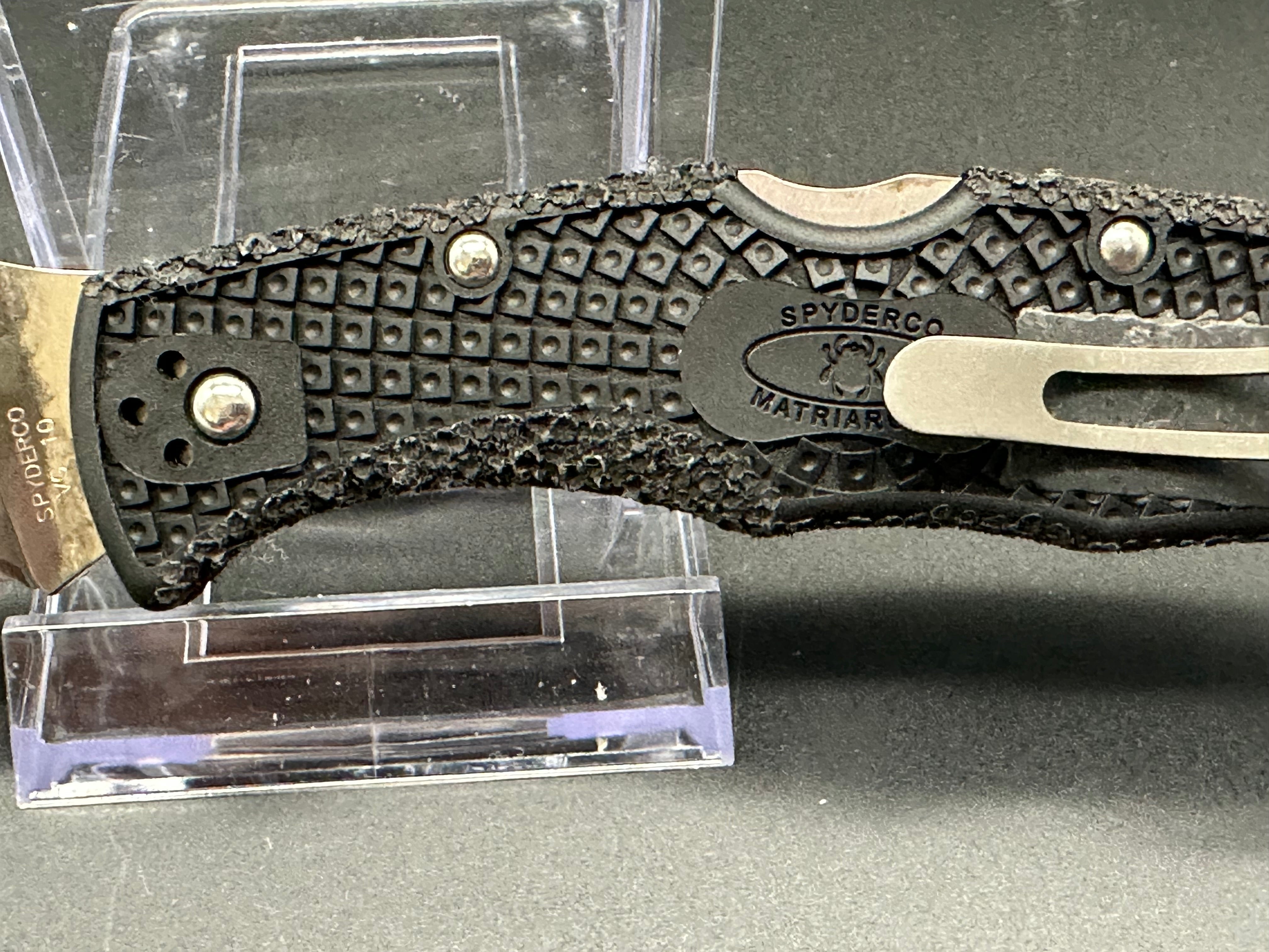 Spyderco Matriarch 2 Folding Knife - Premium EDC Pocket Knife with Wave Opening | Perfect for Outdoor Adventures, Camping & Self Defense
