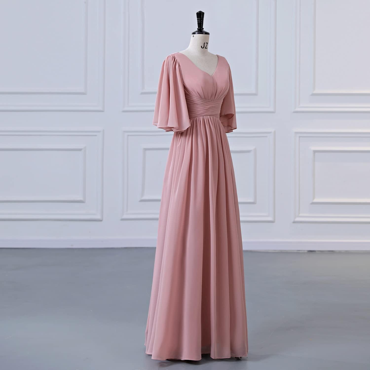 Elegant Chiffon Bridesmaid Dresses for Women - Long A-Line Formal Evening Gown for Wedding, Prom & Special Occasions | Perfect for Bridal Party, Cocktail Events & Black Tie Gatherings