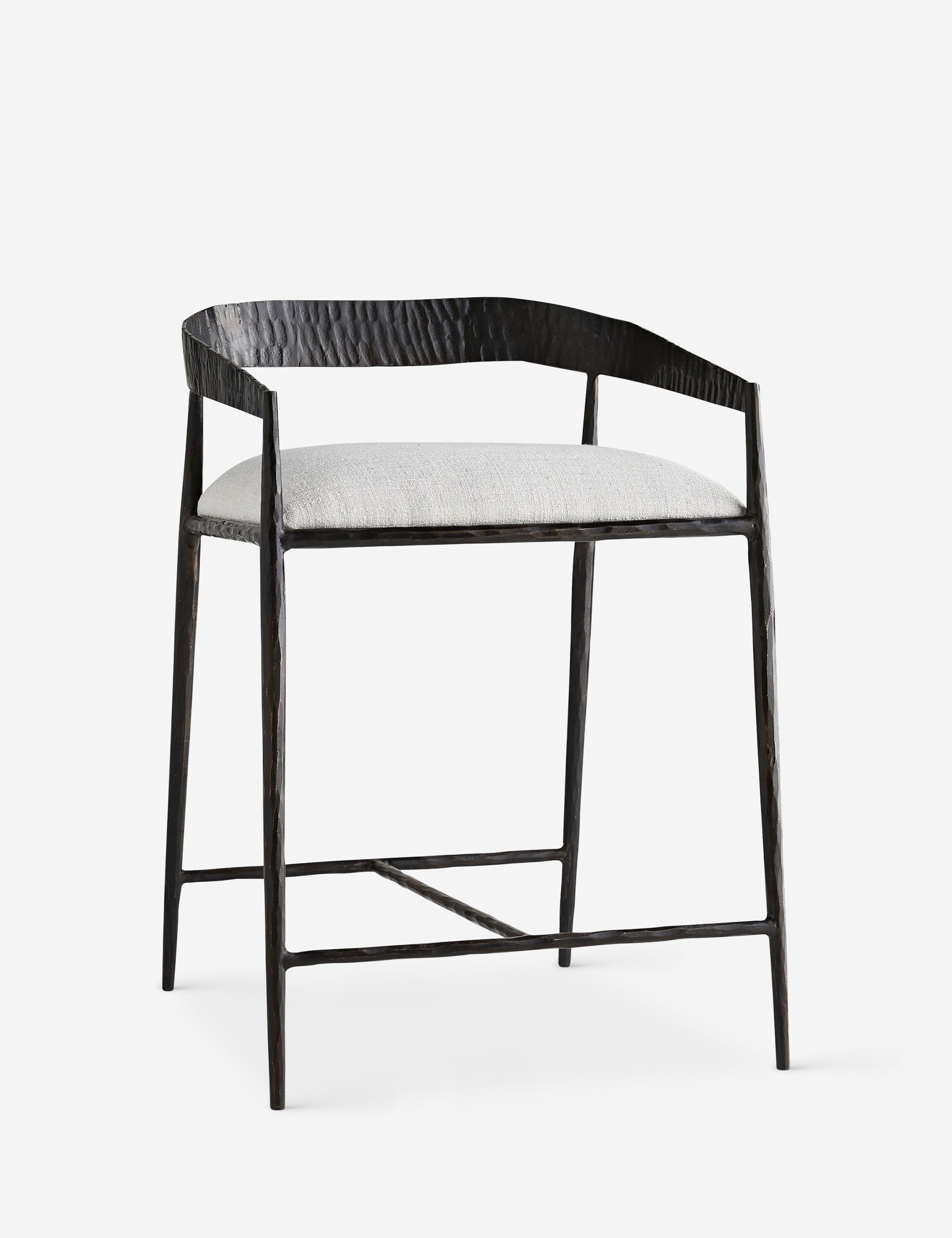 Ansel Counter Stool by Arteriors - Modern Bar Stool for Kitchen Island, Breakfast Nook & Home Bar - Durable & Stylish Dining Seating