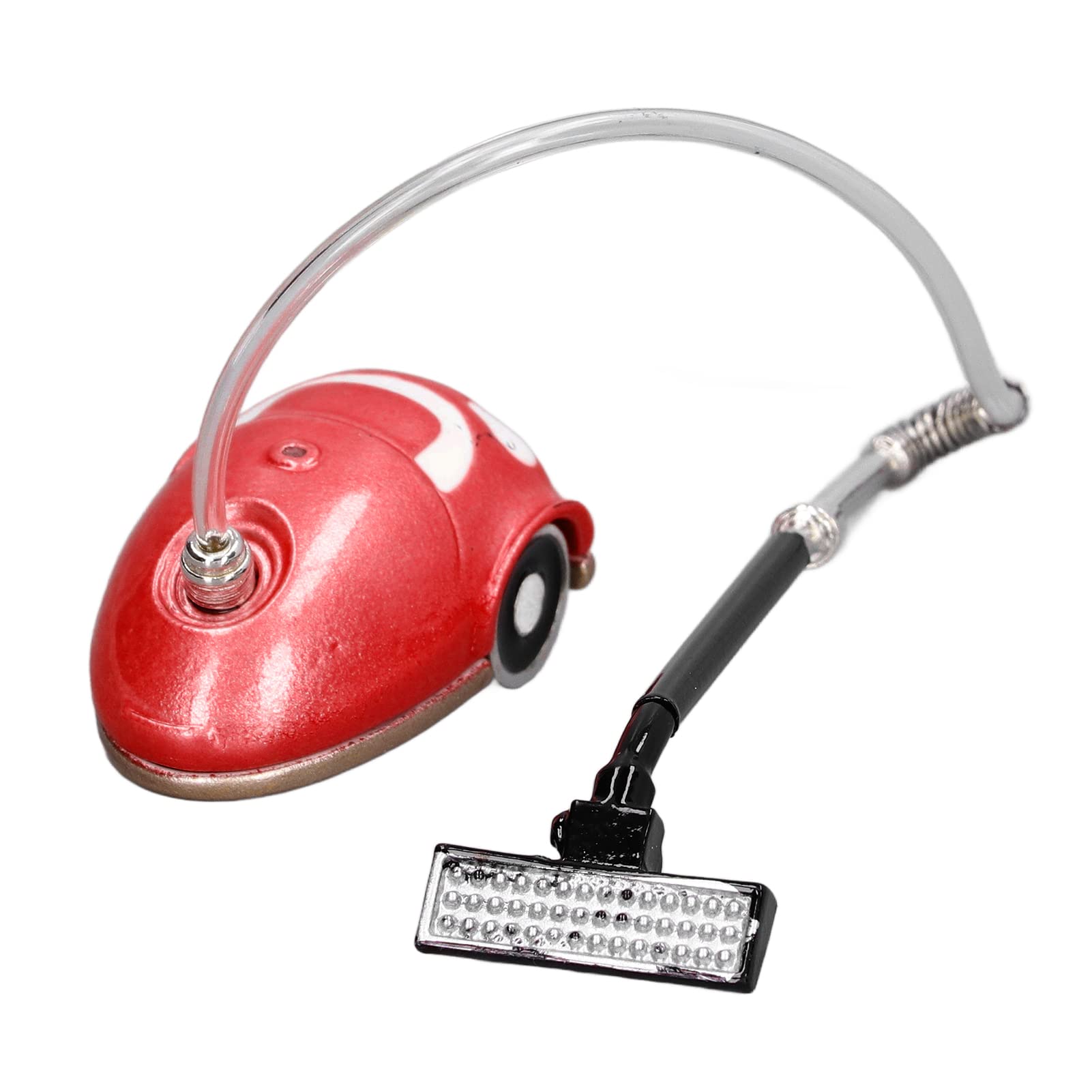 1:12 Scale Mini Toy Vacuum Cleaner - Realistic Dollhouse Accessory for Kids (Red) | Perfect for Pretend Play, Dollhouse Decor & Educational Gifts