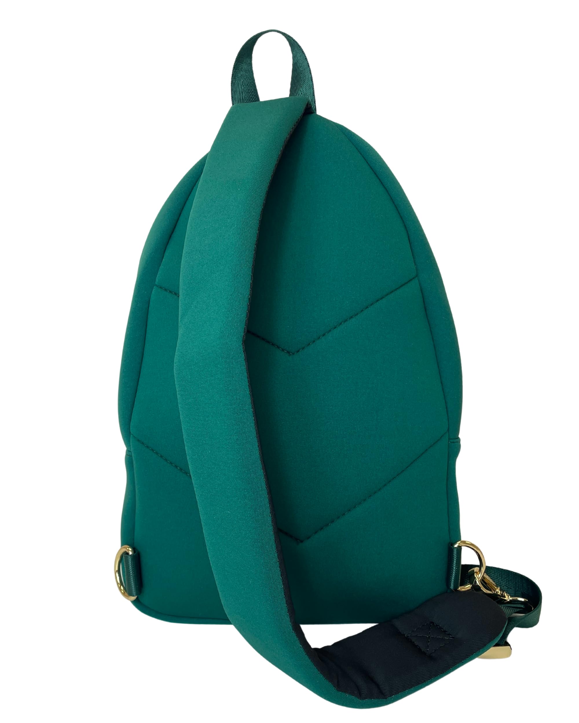 Sarah Wells Allie Sling Bag - Neoprene Breast Pump Bag - Machine Washable & Insulated - Hands-Free Pumping for Nursing Moms - Perfect for Work, Travel & On-the-Go (Forest Green)