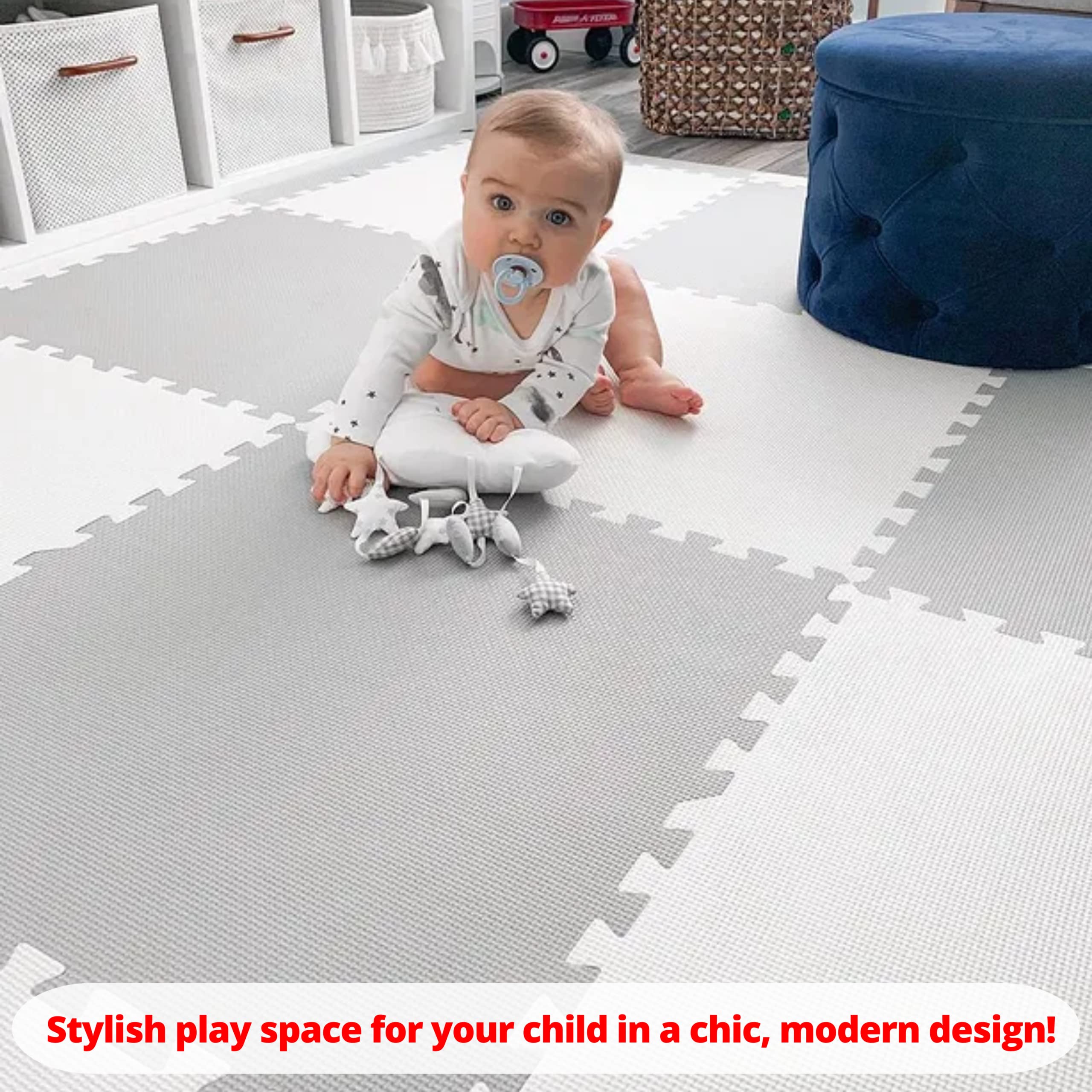 MyBlissBaby Extra Large Thick Foam Play Mat - 36