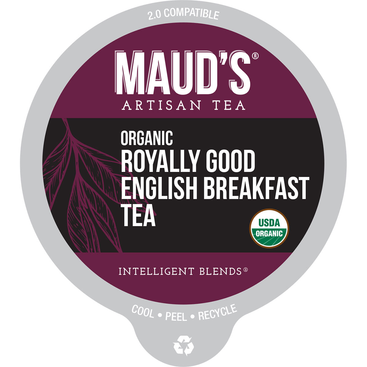 Organic English Breakfast Tea Pods by Maud's - Premium Black Tea for Morning Boost & Afternoon Relaxation - Perfect for Home, Office, or Travel Use