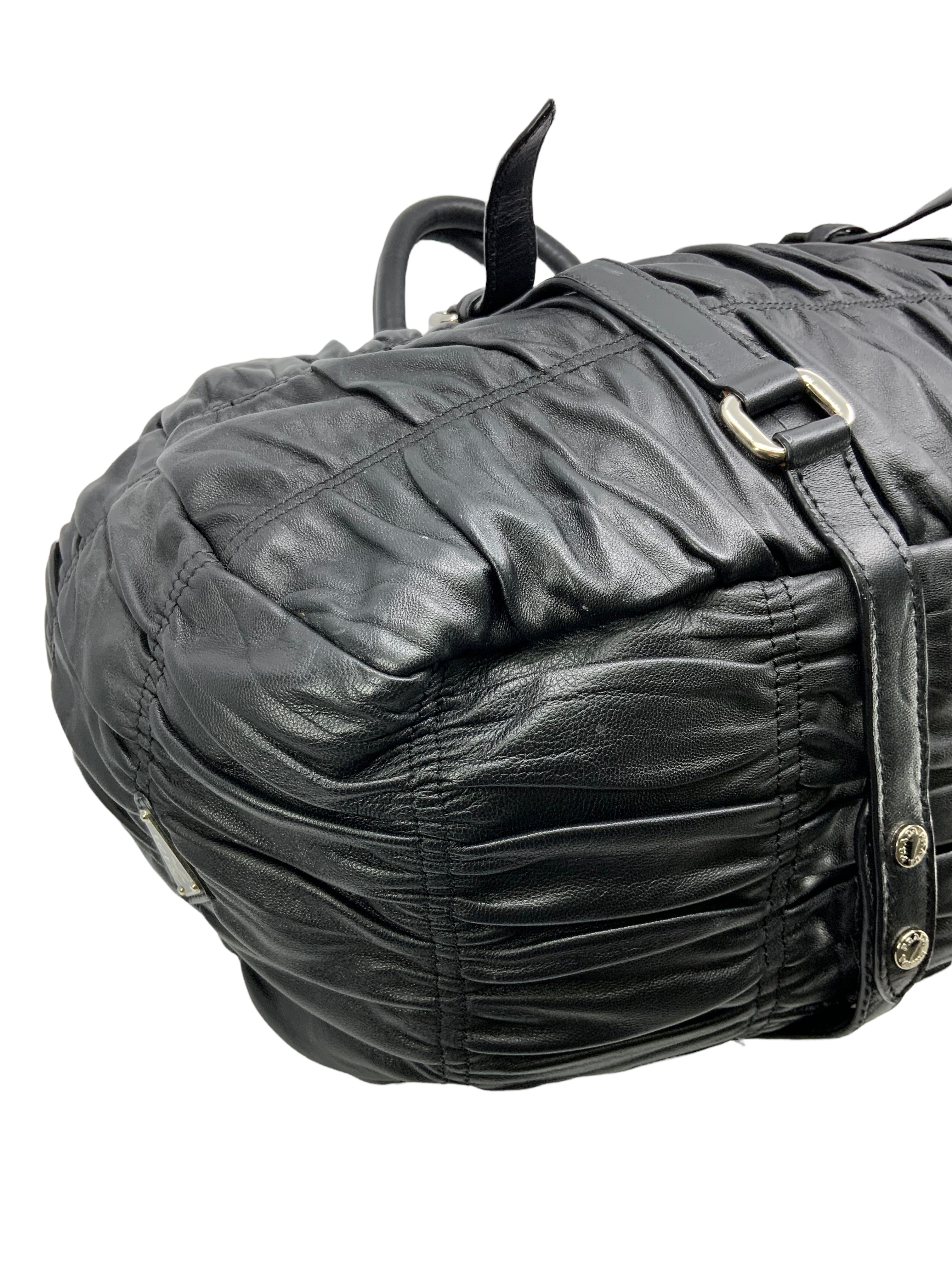 Prada Nappa Gaufre Large Frame Tote Bag - Premium Leather Handbag for Women, Luxury Designer Shoulder Bag - Perfect for Work, Travel & Everyday Use