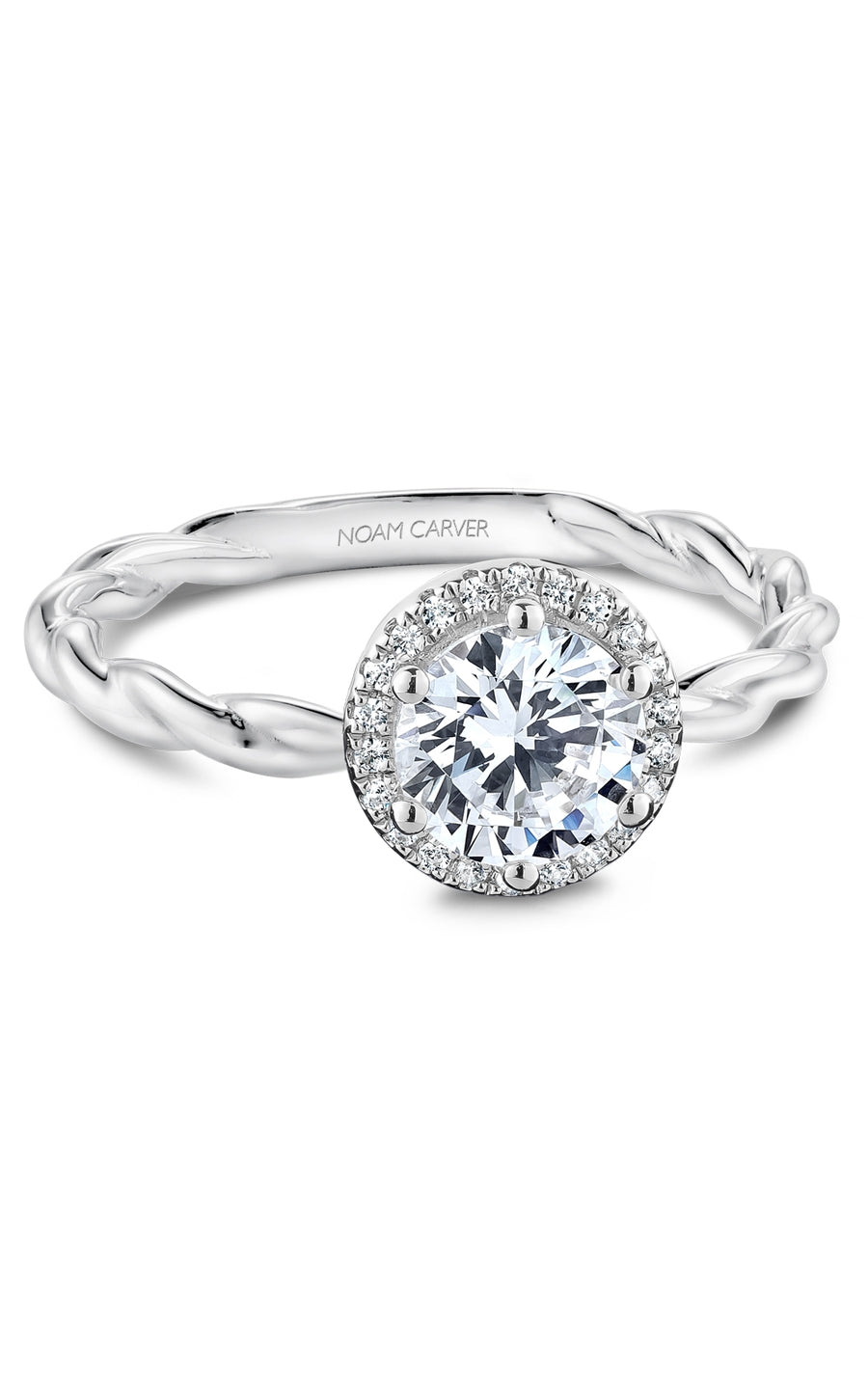 Noam Carver B177 02A Bridal Engagement Ring - Elegant Wedding Band for Women, Perfect Proposal Gift & Anniversary Jewelry (Ideal for Romantic Occasions & Special Celebrations)