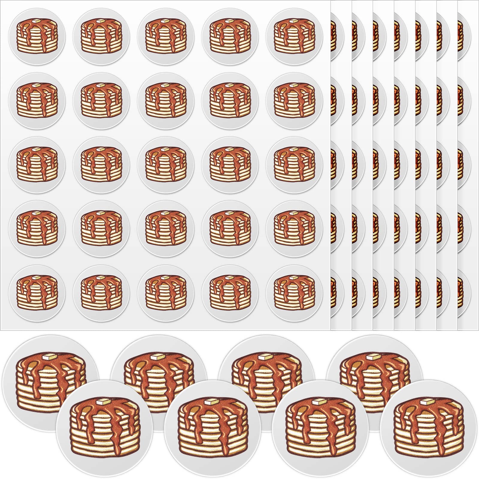 Gueevin 200 Pcs Football Helmet Stickers - 1-1/8 Inch Vinyl Self-Adhesive Decals for Sports Helmets | Pancake Block Award Stickers for Football, Hockey & Lacrosse | Perfect for Team Awards, Player Recognition & Helmet Customization