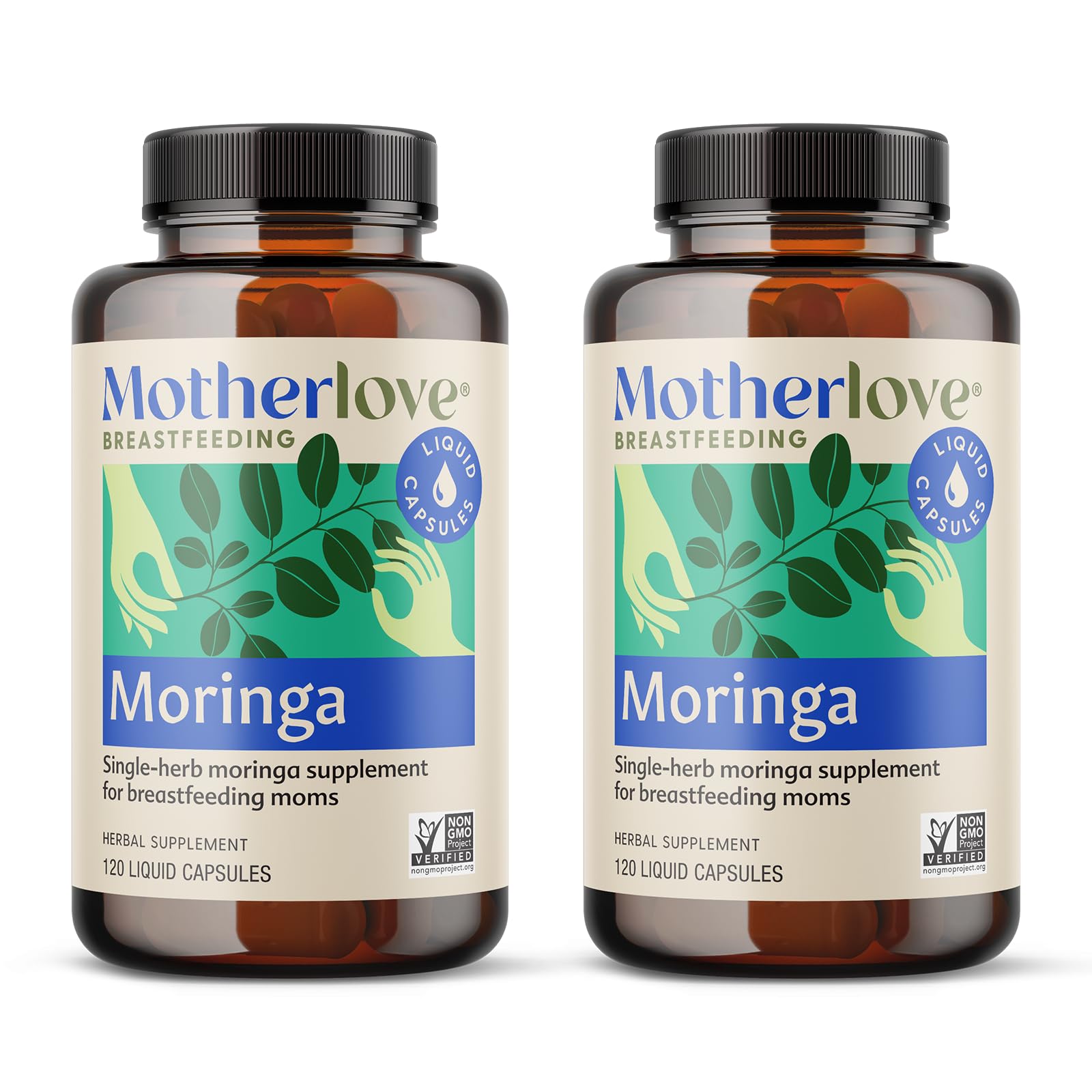 Motherlove Moringa Lactation Supplement (240 Capsules) - Organic, Non-GMO, Vegan & Kosher Herbal Support for Breast Milk Supply | Postpartum Nursing & Breastfeeding Aid for New Moms