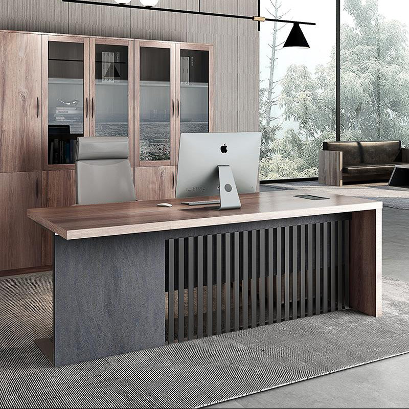 AFTAN BLACK HAWK Limited Edition Executive Desk with Pedestal & Left Mobile Return - 180cm Warm Oak & Black Finish - Perfect for Home Office & Corporate Workspaces