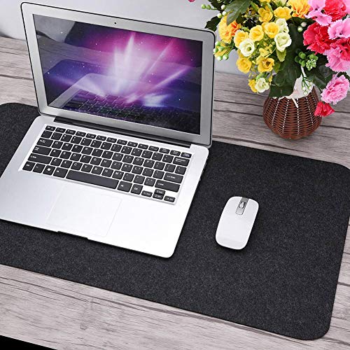 Wendry Extra Large Gaming Mouse Pad - Ergonomic Non-Slip Desk Mat for PC, Laptop & Office Work - Anti-Static Computer Mousepad in Dark Gray - Perfect for Gaming, Work & Home Office Setup