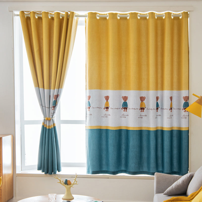 Eco-Friendly Blackout Curtains for Nursery with Cute Cartoon Print - Perfect for Baby's Room, Kids' Bedroom & Daytime Napping