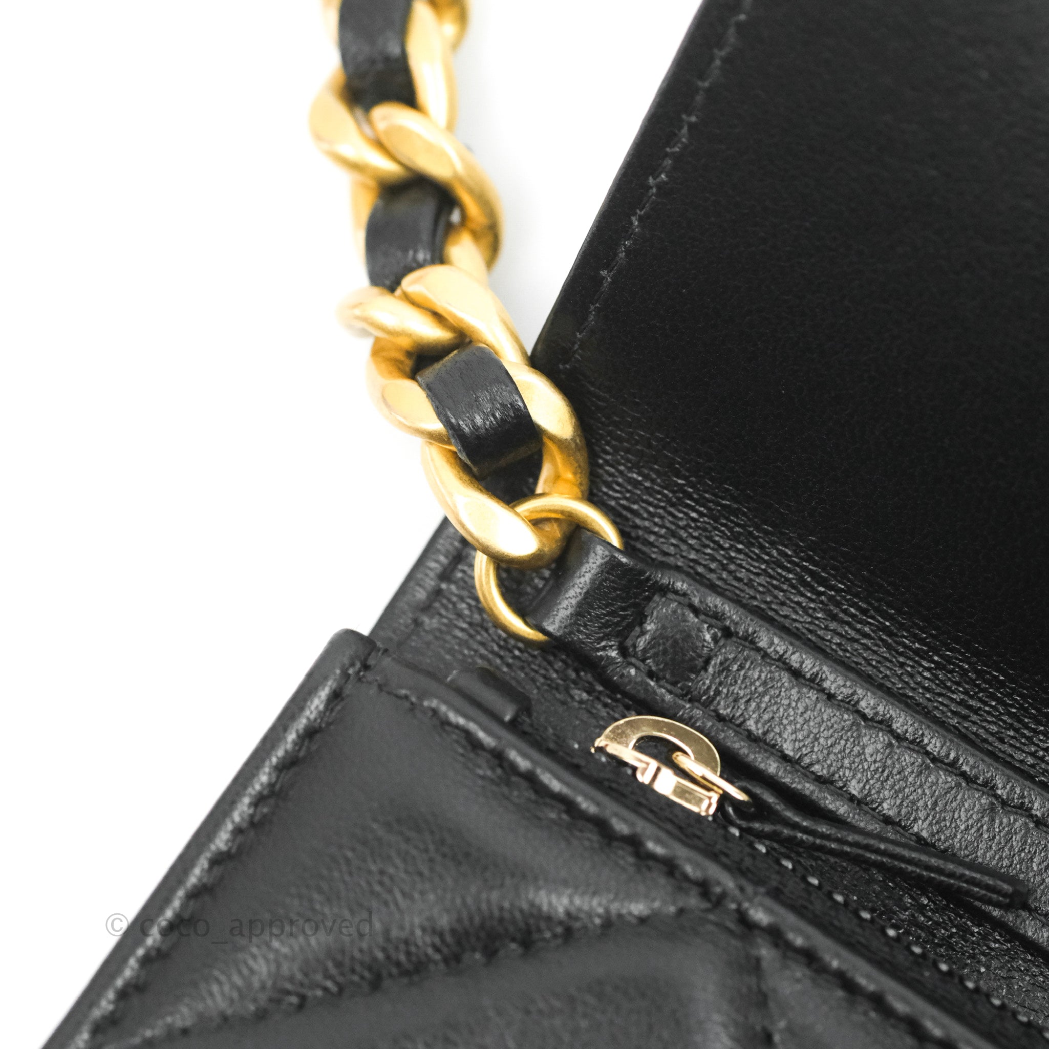 Chanel 19 Mini Clutch with Chain Black Lambskin Mixed Hardware Bag - Luxury Designer Crossbody Purse for Women | Perfect for Evening Parties, Date Nights & Special Occasions