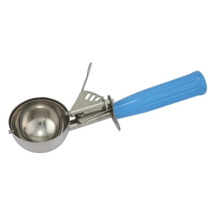 Winco 2 Oz Ice Cream Scoop #16 - Professional Blue Disher for Perfect Ice Cream Servings | Ideal for Ice Cream Shops, Dessert Bars & Home Use