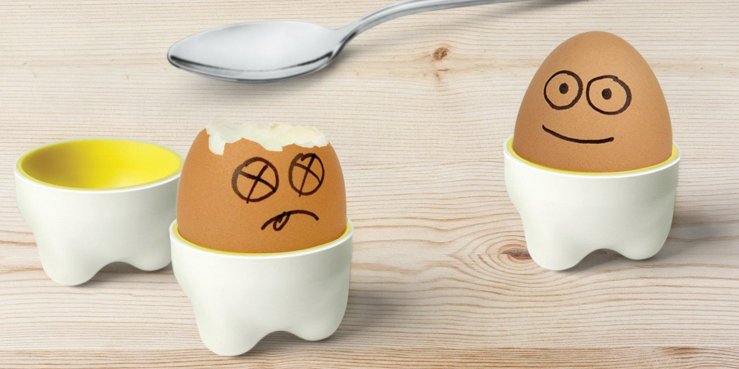 Kikkerland Funny Egg Pants - Set of 2 Novelty Kitchen Egg Warmers for Easter Decorations & Breakfast Table Fun