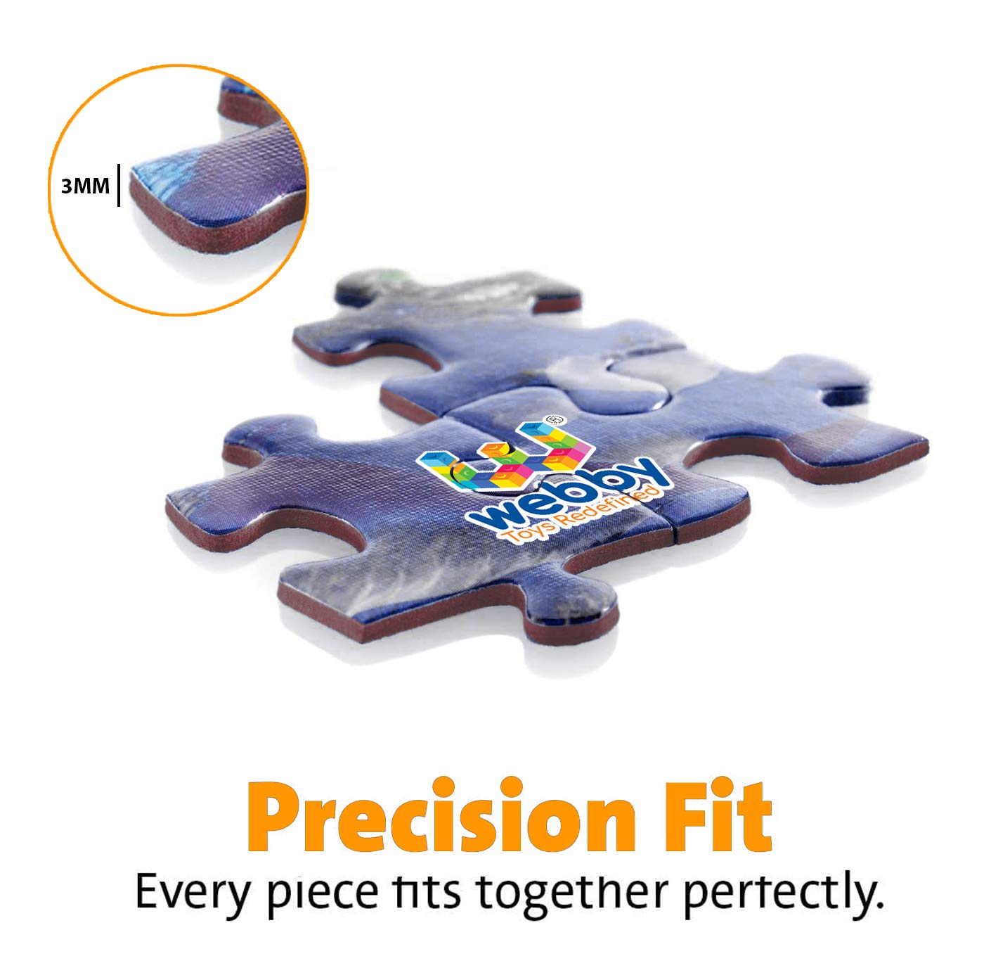 Webby Kids World Map with Flags - 108 Piece Wooden Jigsaw Puzzle for Children | Educational Geography Toy for Classroom & Home Learning