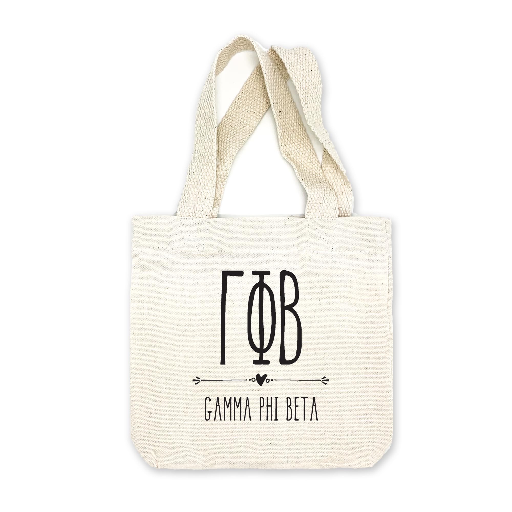 Greek Letter Sorority Mini Tote Bag - Personalized Sorority Gifts for Sisters - Small Party Favor Bag for College Events, Rush Week & Sisterhood Celebrations