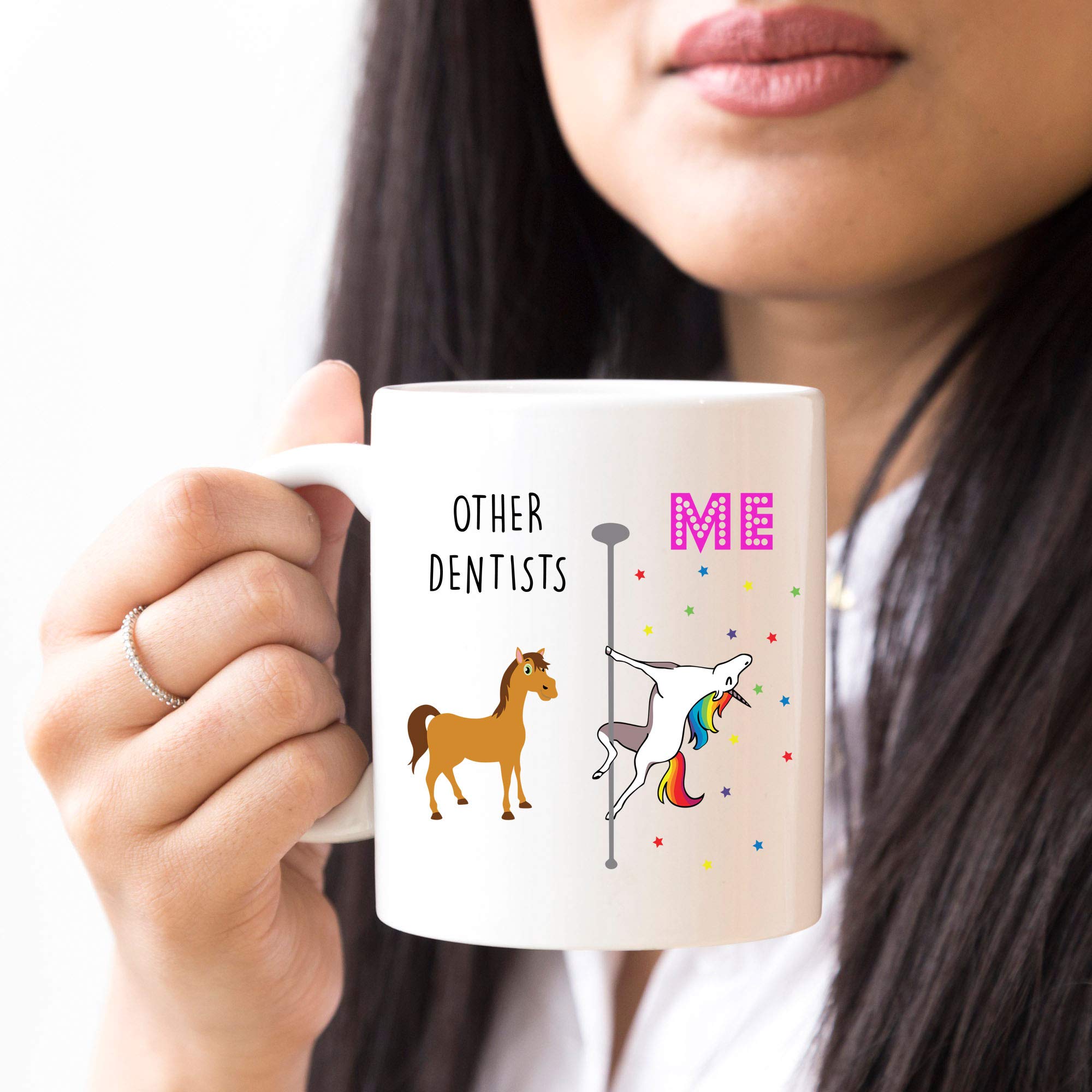 Unicorn Dentist Coffee Mug - 11oz Funny Dental Gift for Women Dentists - Perfect for Office, Home & Coffee Breaks
