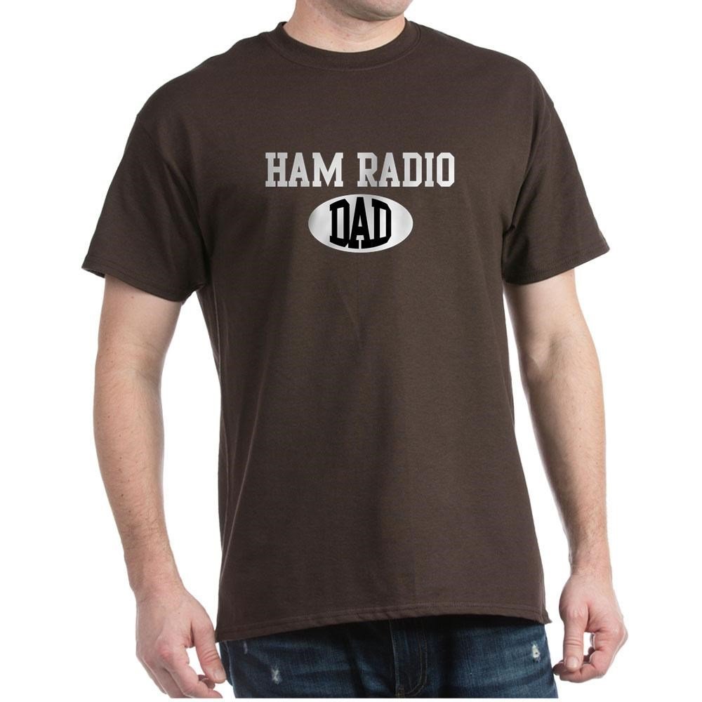 Ham Radio Dad Graphic T-Shirt - Dark Color Cotton Tee for Radio Enthusiasts & Fathers | Perfect for Gifts, Casual Wear & Ham Radio Events