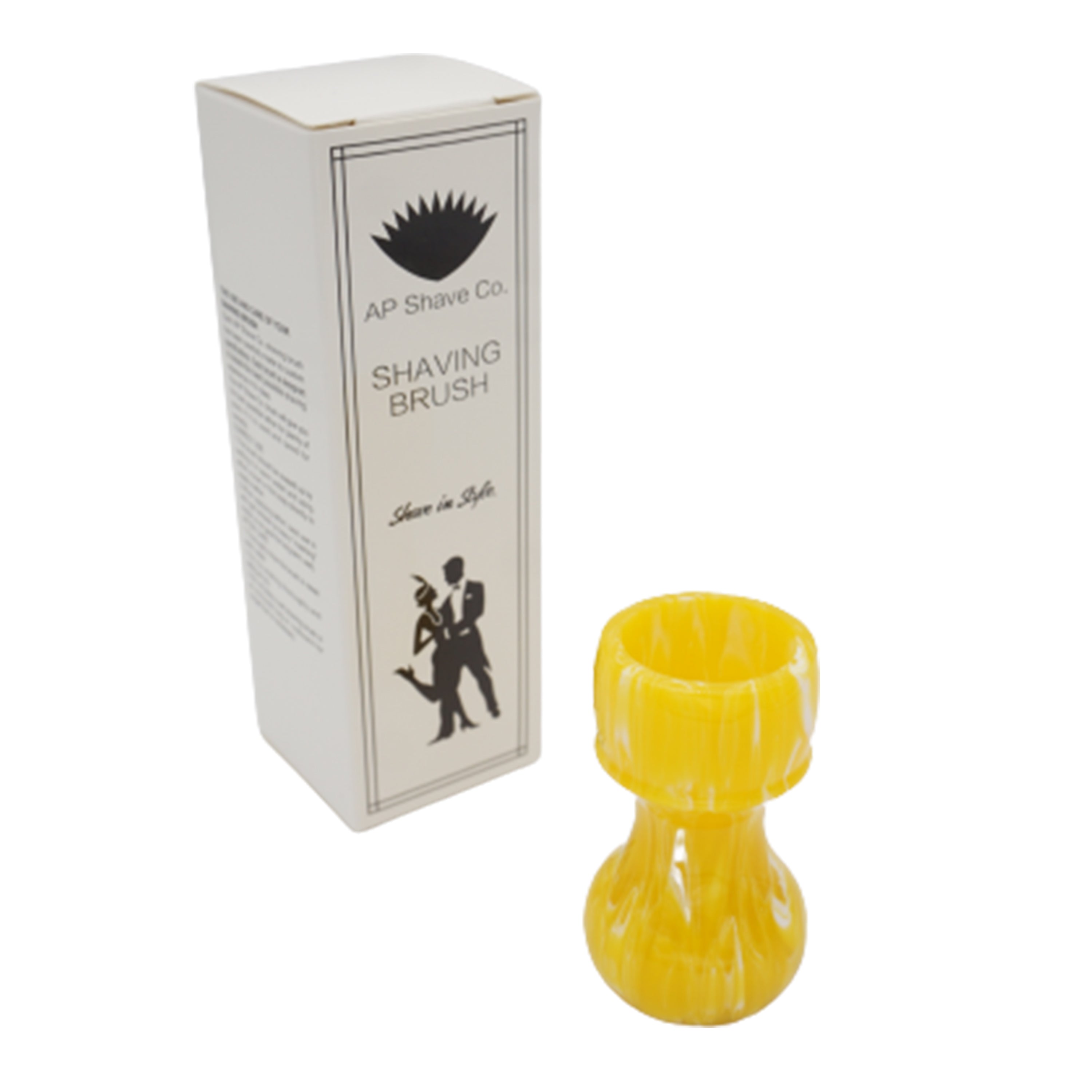 Premium Lemon Drop Handcrafted Shaving Brush Handle for 24mm & 26mm Knots - Perfect for Wet Shaving & Grooming Gifts