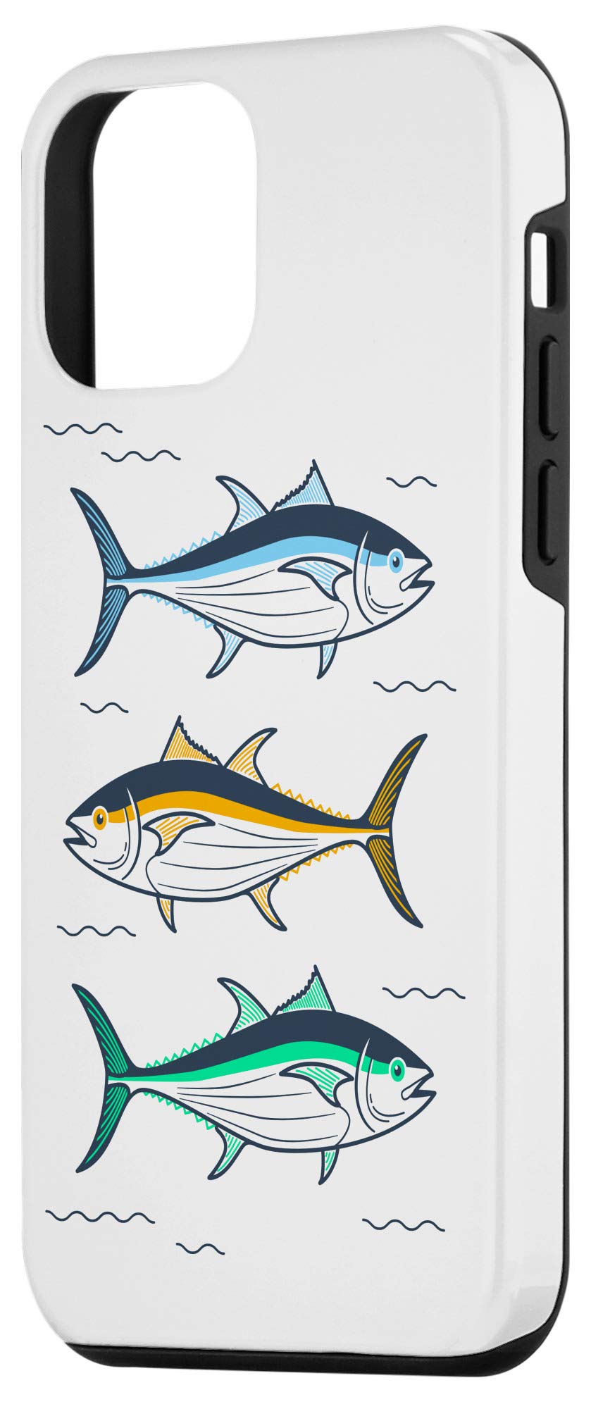Premium iPhone 12 Mini Tuna Fish Design Phone Case - Slim Protective Cover with Shock Absorption for Everyday Use, Travel & Outdoor Activities
