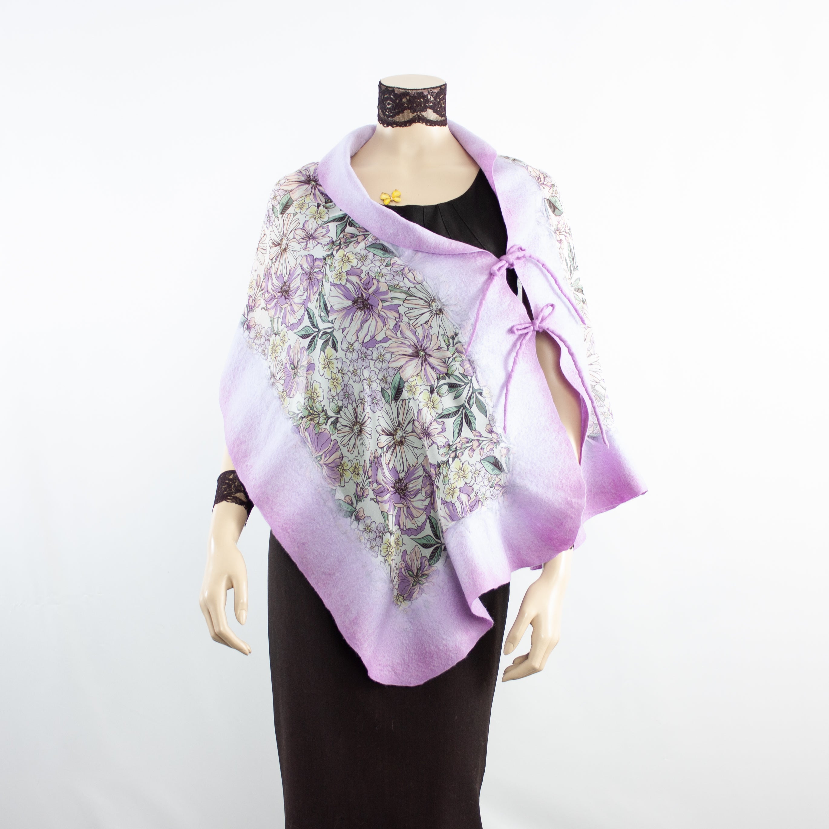 Linked Lavender Scarf #152 59 - Soft & Elegant Women's Fashion Accessory for Winter, Fall & Spring Outfits