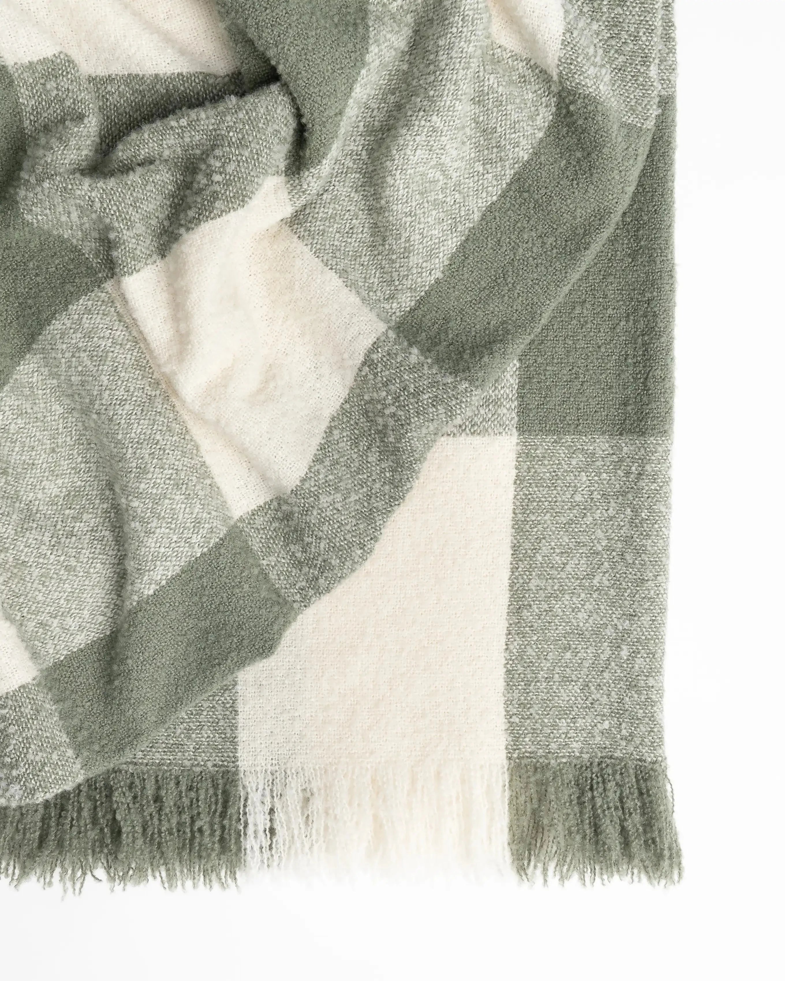 Premium Havelock Throw Blanket - Soft & Cozy Spruce Green Knit - Perfect for Sofa, Bed & Outdoor Picnics