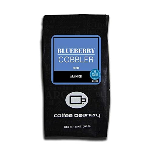 Premium Decaf Blueberry Cobbler Flavored Coffee - Specialty Arabica Medium Roast, 12oz Bag | Perfect for Breakfast, Dessert Pairing & Cozy Afternoons