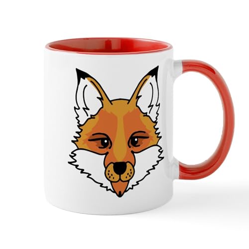 White/Red Inside - Fox Face