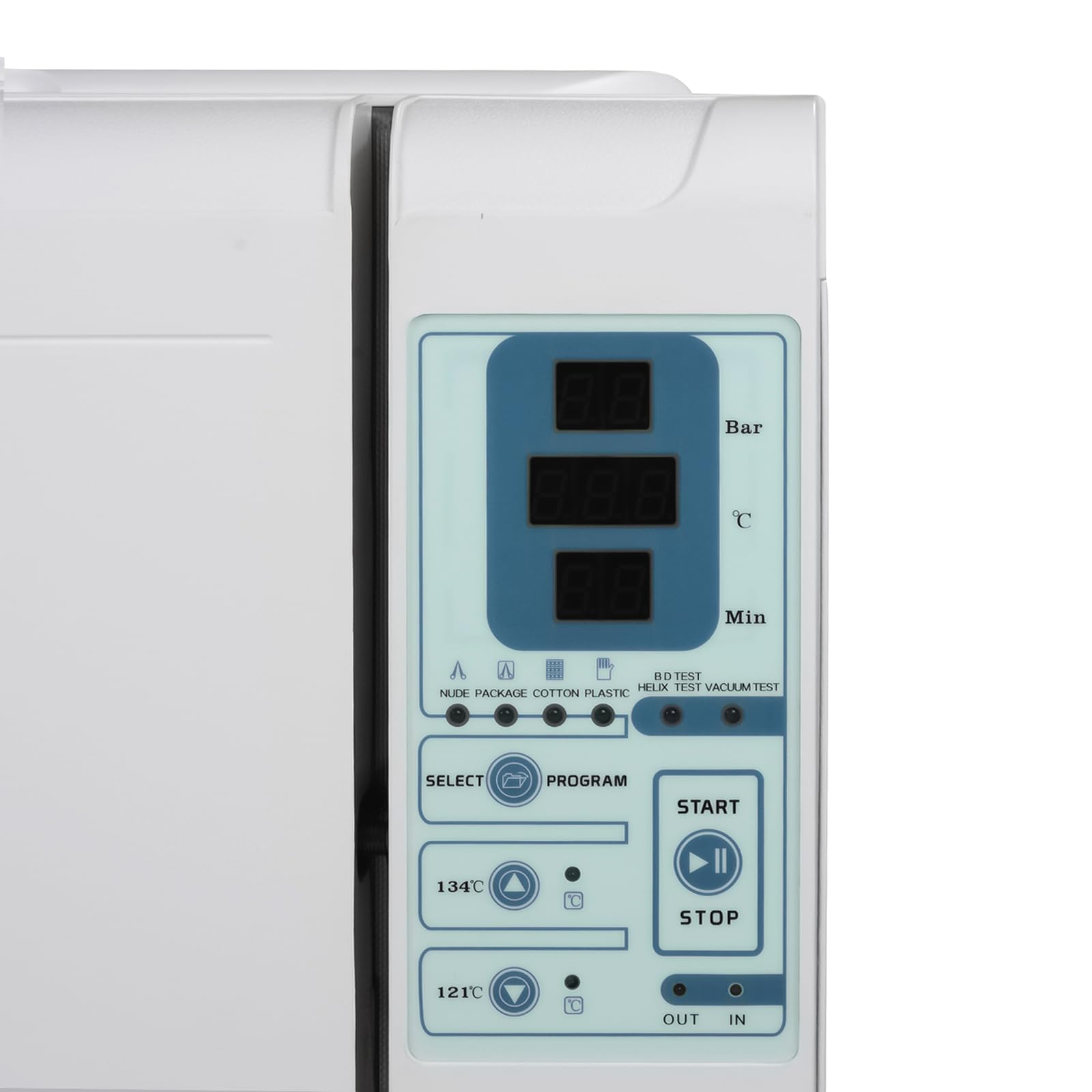 16L Digital Display Class B Autoclave Vacuum Steam Sterilizer - High Temperature Tabletop Lab Equipment for Dental, Medical & Tattoo Tools (JY-16) - Perfect for Clinics, Laboratories & Beauty Salons