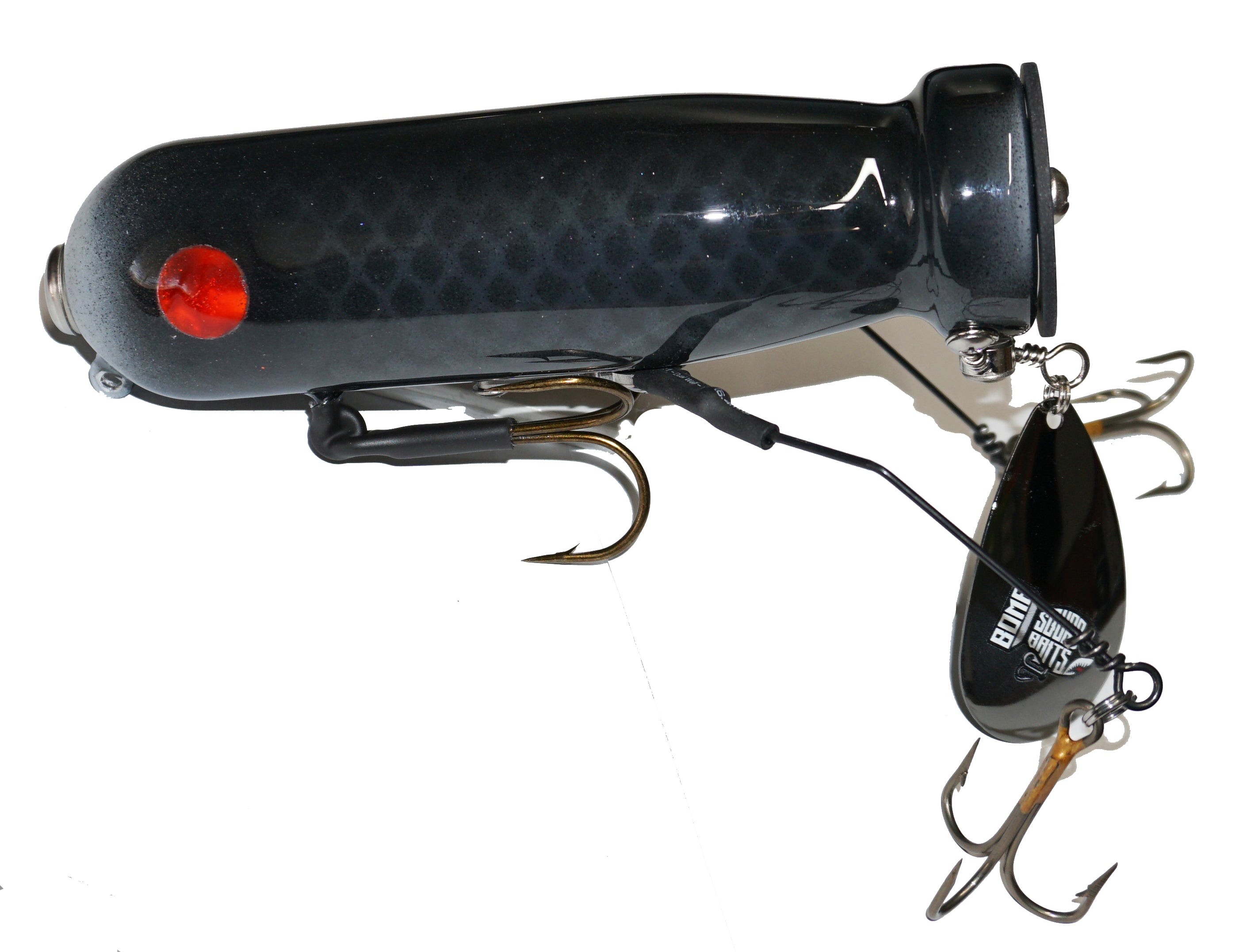 Bomb Squad Baits MK 65 Topwater Fishing Lure - Premium Bass Fishing Bait for Freshwater & Saltwater - Perfect for Morning & Evening Topwater Strikes