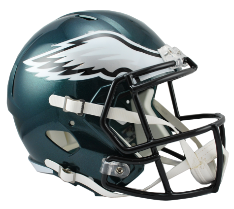 Official Philadelphia Eagles Riddell Speed Authentic Replica Football Helmet - NFL Licensed Collectible for Fans, Game Day Display & Sports Memorabilia Collection