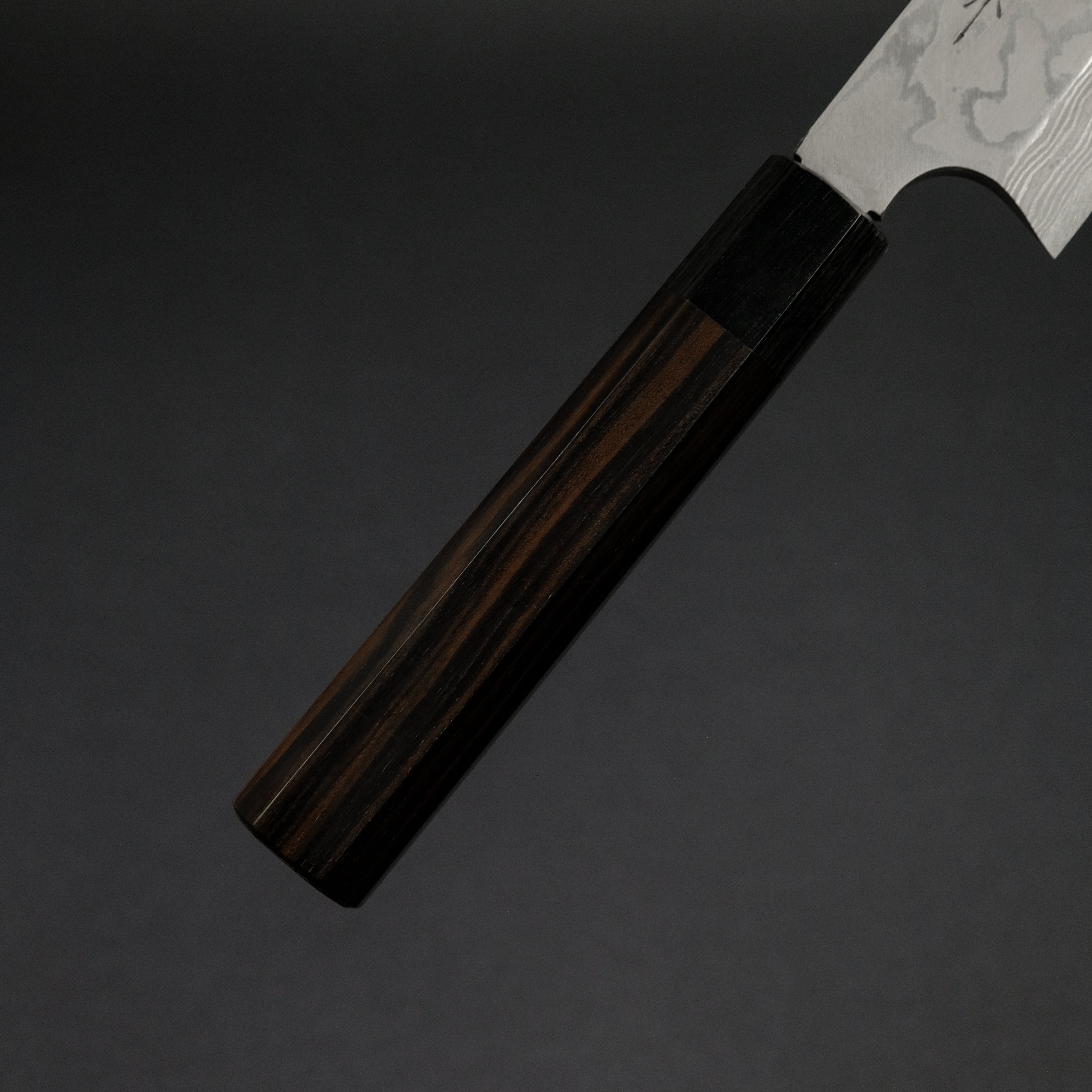 Premium Kitaoka Blue #2 Suminagashi Funayuki Japanese Kitchen Knife 180mm - Ebony Wood Handle - Perfect for Sushi, Sashimi & Precision Vegetable Cutting