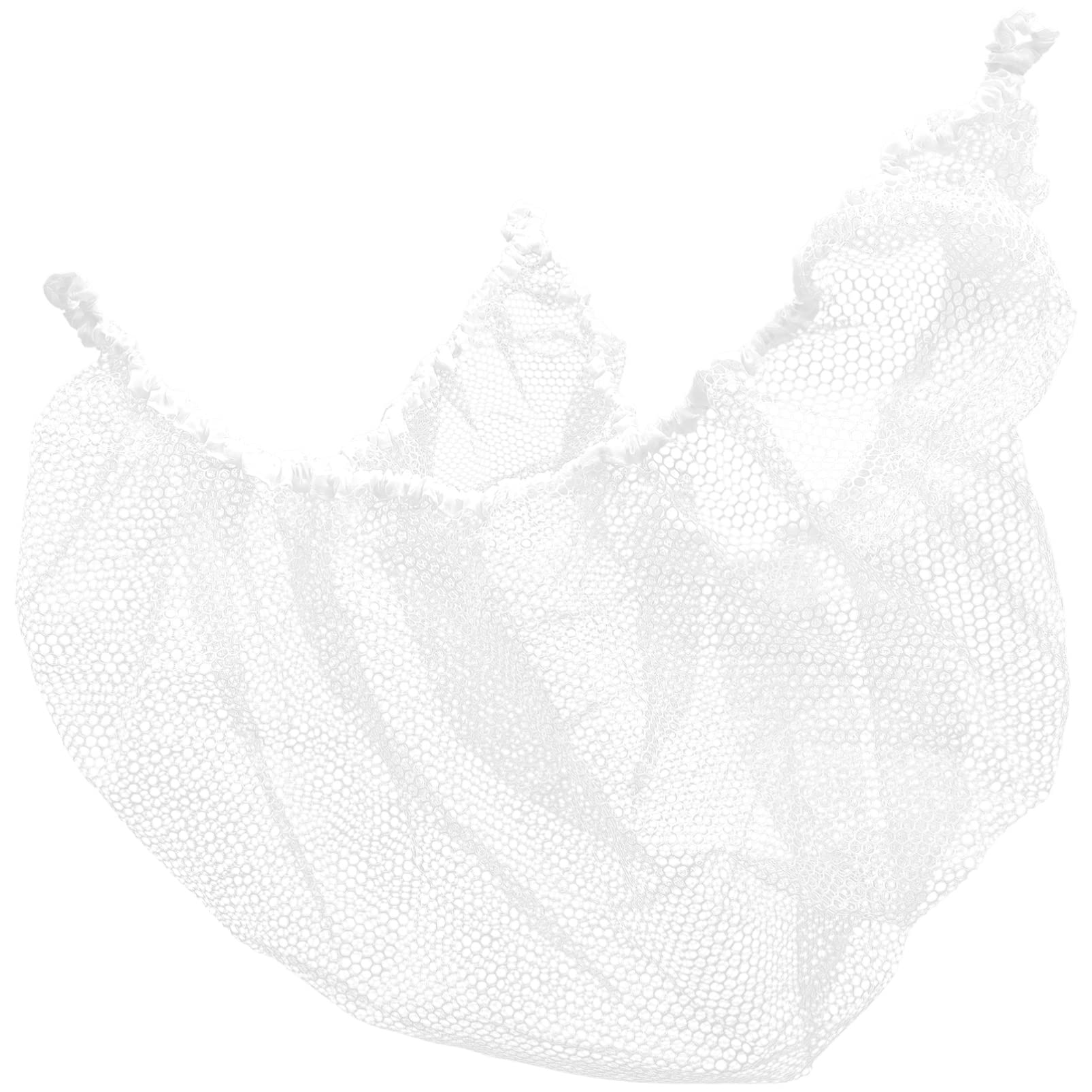 Cabilock Large White Polyester Storage Hammock Net Bag - Multi-Functional Corner Net for Stuffed Animals, Kids Toys & Bath Accessories - Perfect for Nursery Organization, Playroom Storage & Baby Shower Gifts