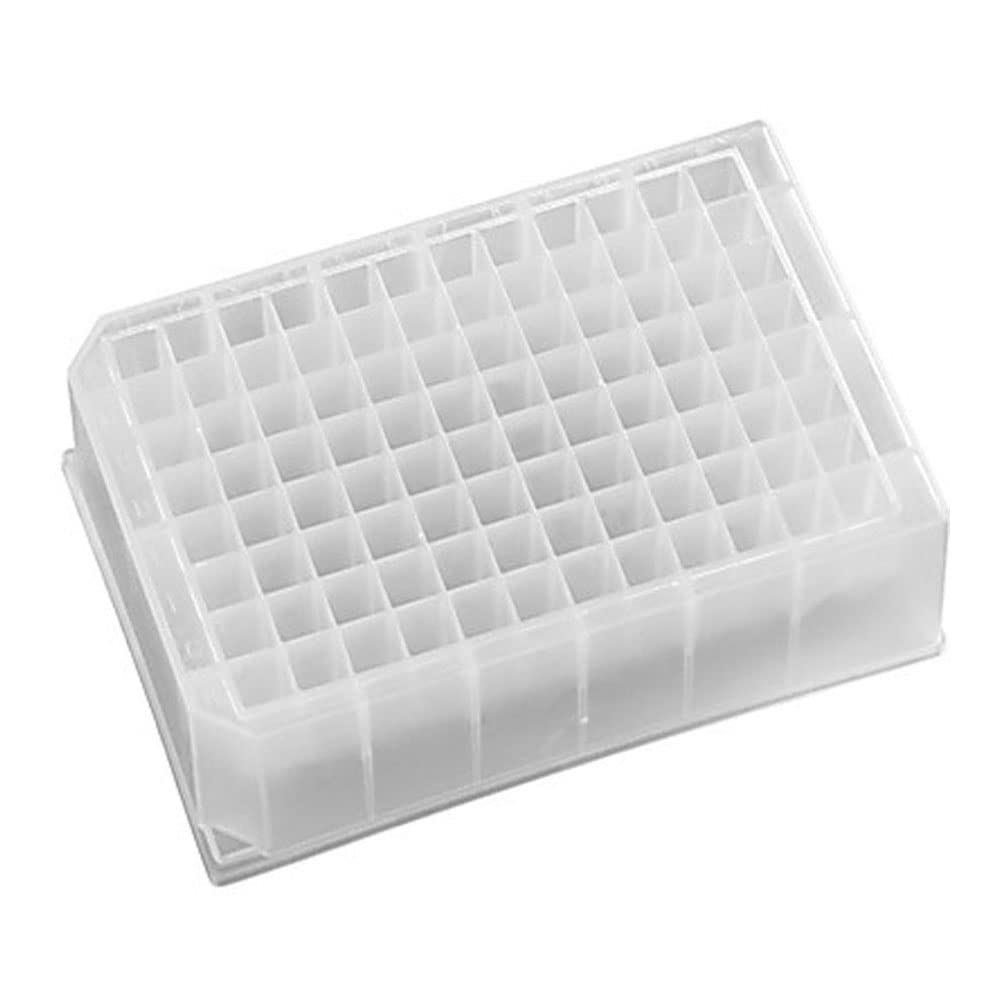 96-Well Deep Well Plate, 2ml/Well, Round Polypropylene, DNase/RNase Free, Rimless - Pack of 50 | Ideal for PCR, Sample Storage & High-Throughput Screening in Laboratories
