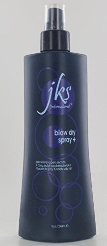 JKS Blow Dry Spray - 8oz Heat Protectant & Frizz Control for Smooth, Shiny Hair | Quick Drying & Styling Aid for Salon Results at Home