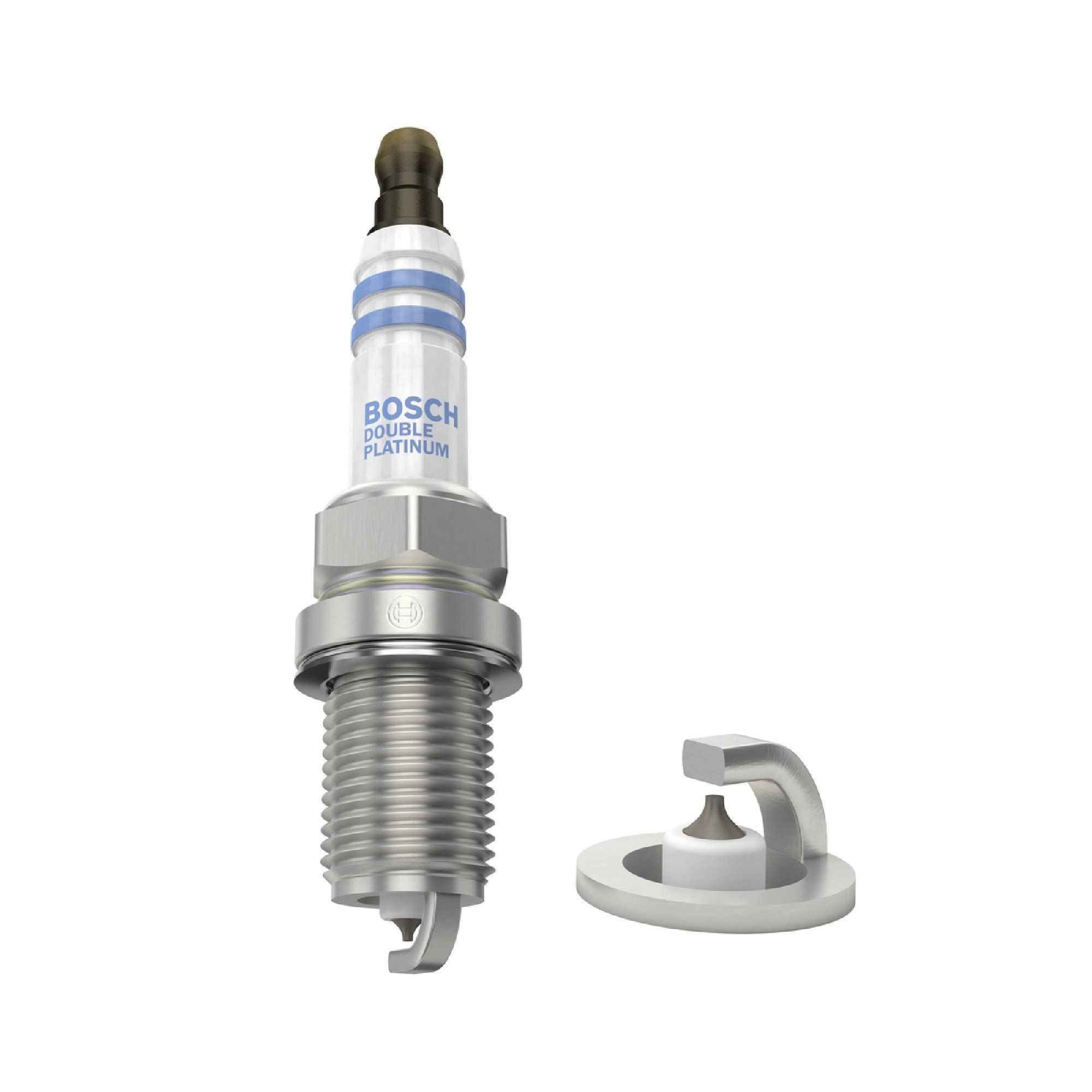 BOSCH FR7DPP+ OE Fine Wire Platinum Spark Plug - Single Replacement for High Performance Engines - Ideal for Cars, Trucks, and SUVs