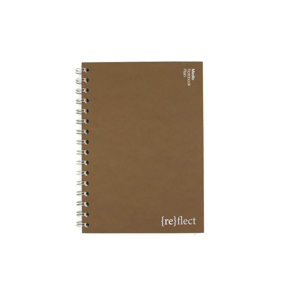 Coffeenotes Medio Wiro Notebook - A5 Hardcover Journal with 80gsm Paper, Hazelnut Brown - Perfect for Office, School & Creative Writing