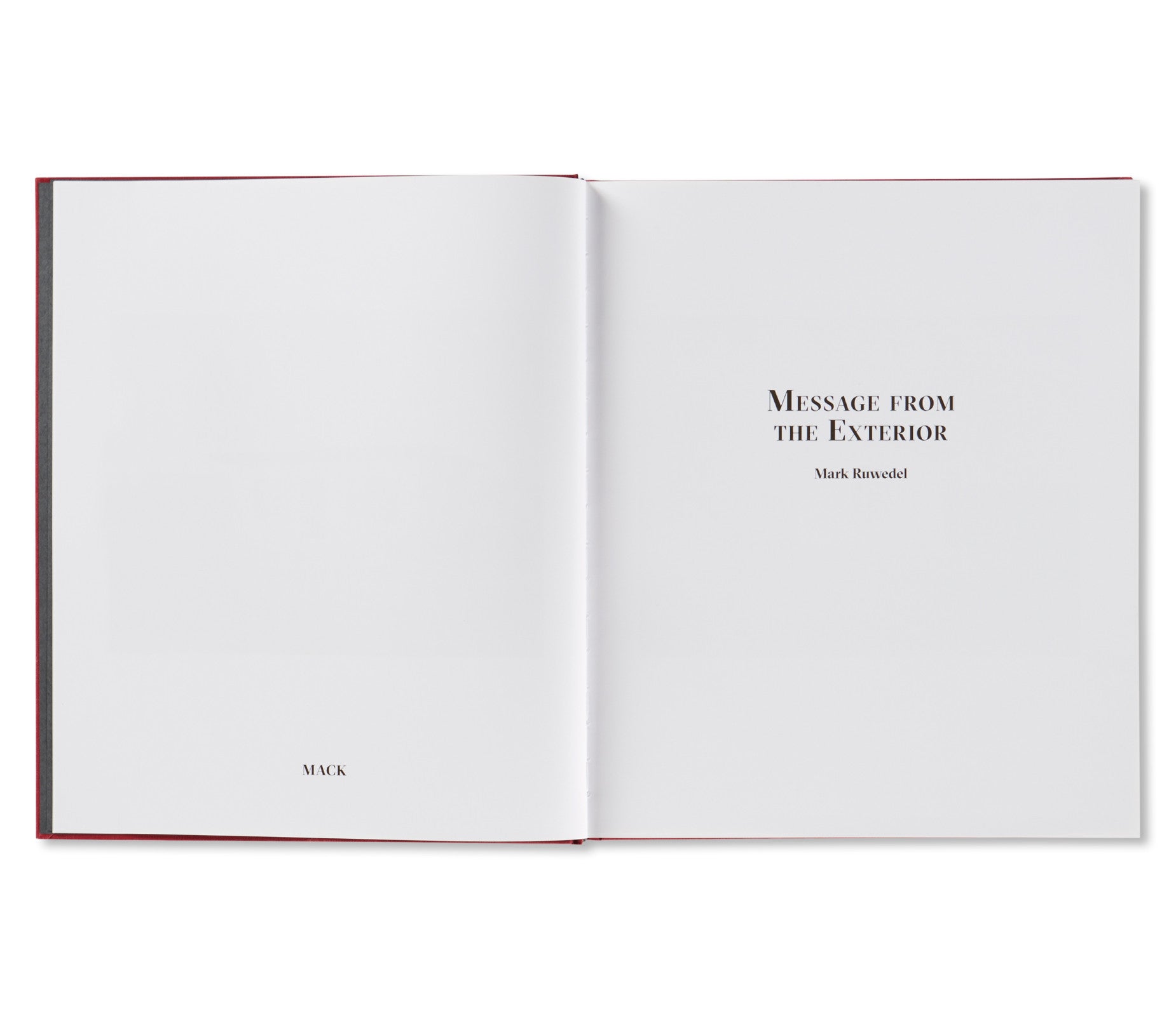 Message from the Exterior by Mark Ruwedel - Special Edition Photography Book | Perfect for Art Collectors and Photography Enthusiasts
