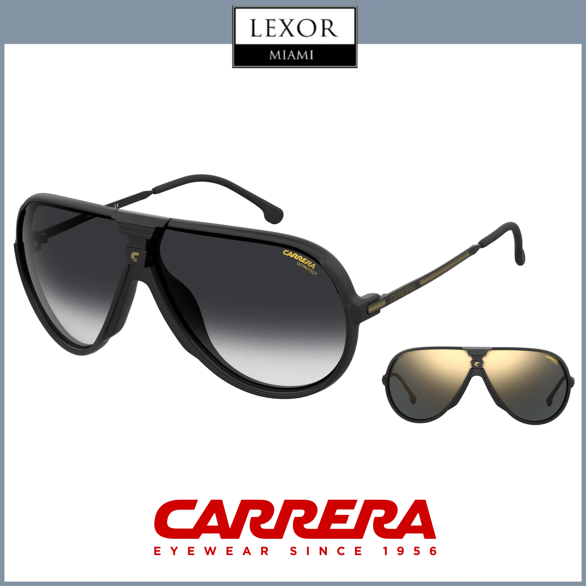 Carrera Changer65 0003 67 Unisex Sunglasses - UV Protection Polarized Sports Sunglasses for Men & Women - Perfect for Running, Cycling & Outdoor Activities