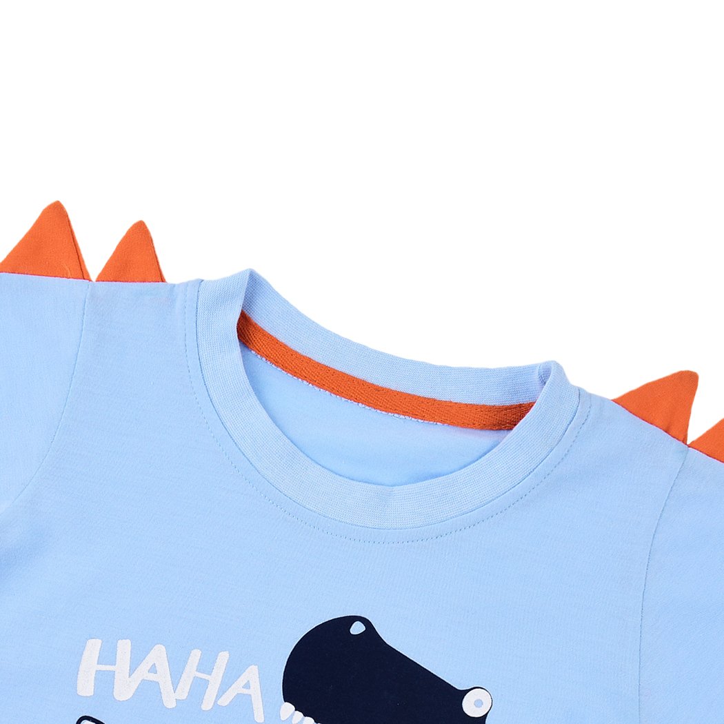 DDSOL Boys' Cotton Dinosaur Graphic Sweatshirt - Cute & Comfortable Top for Kids, Playdates & School Outfits
