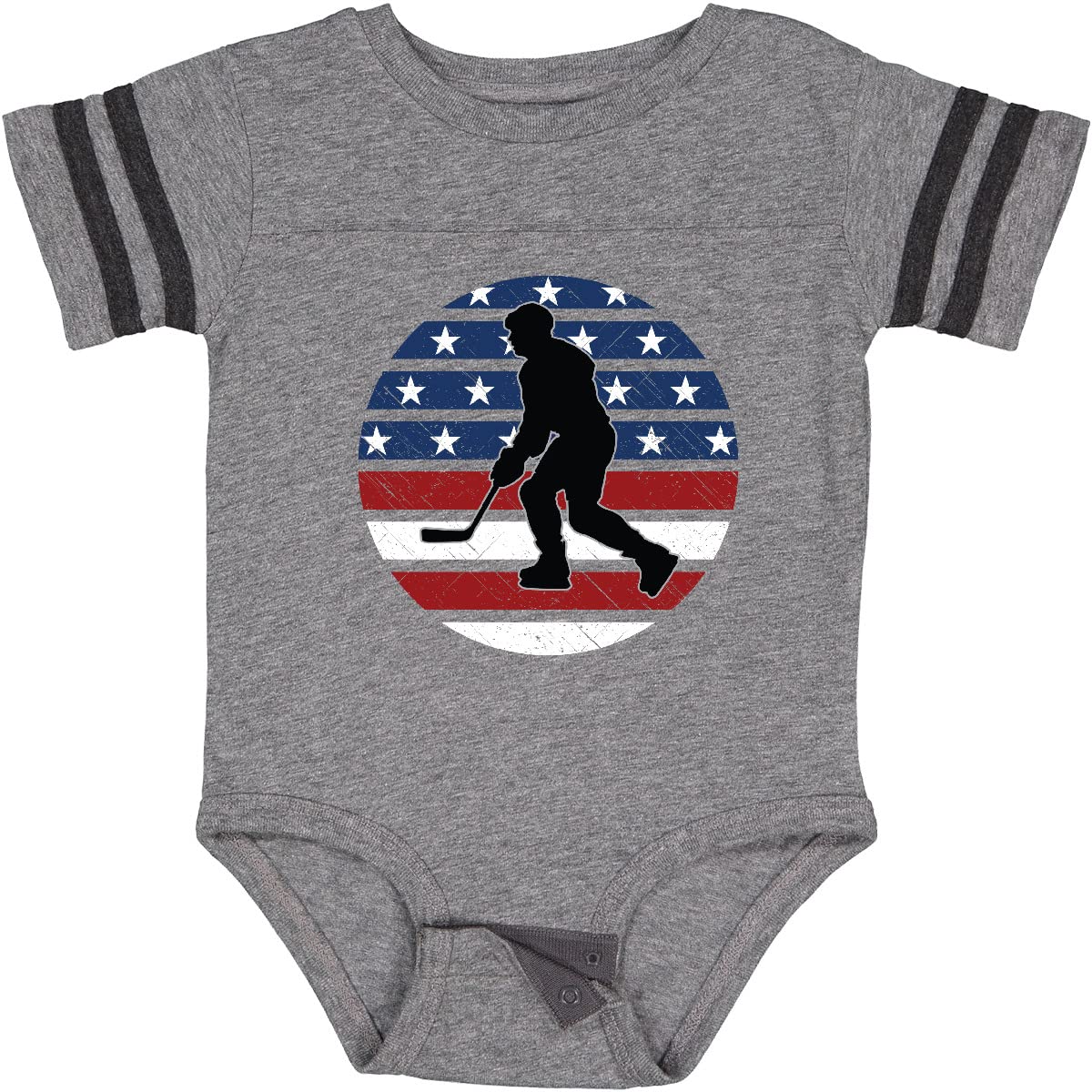Inktastic Ice Hockey Fan Coach Player Baby Bodysuit - Cute Hockey-Themed Onesie for Infants & Toddlers - Perfect for Games, Practices & Fan Events