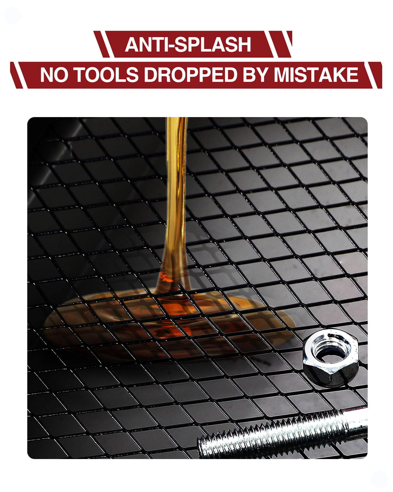 DEXSO 15 Gallon Oil Drain Pan with Hand Pump & 8 Ft Hose - Low Profile Oil Drain Cart with T-Folding Handle for Trucks, Cars, SUVs - Perfect for DIY Oil Changes and Garage Maintenance