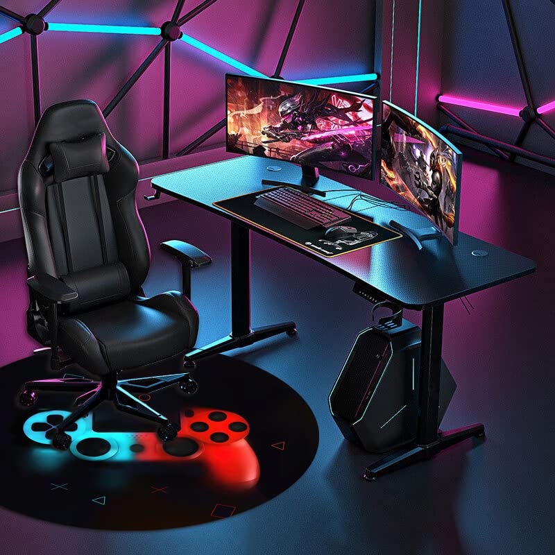 Premium Anti-Slip Round Gaming Chair Mat - 47