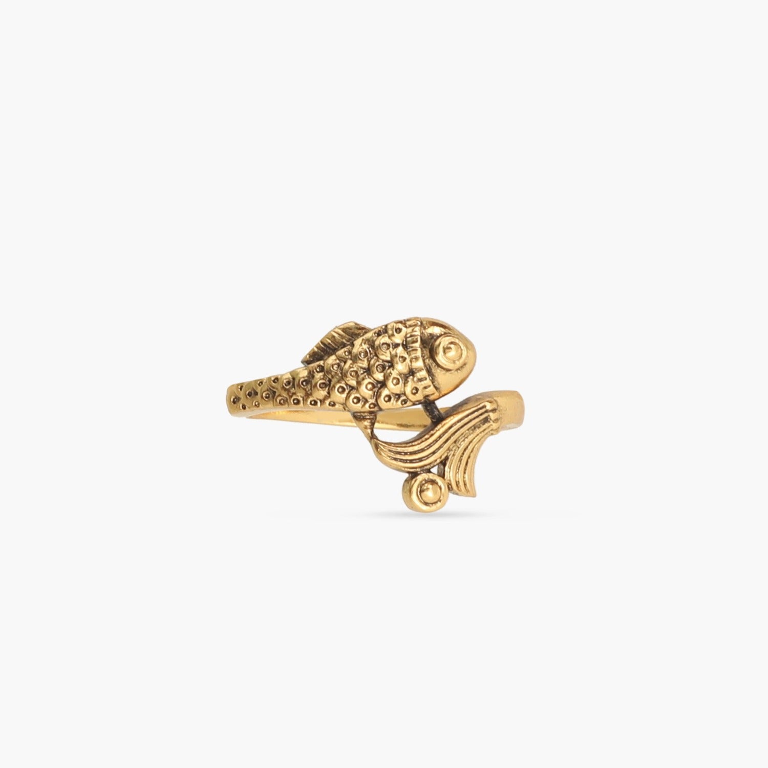 Vintage Fish Oxidized Silver Ring for Women - Unique Handmade Jewelry Gift for Her - Perfect for Casual Wear, Parties, and Special Occasions