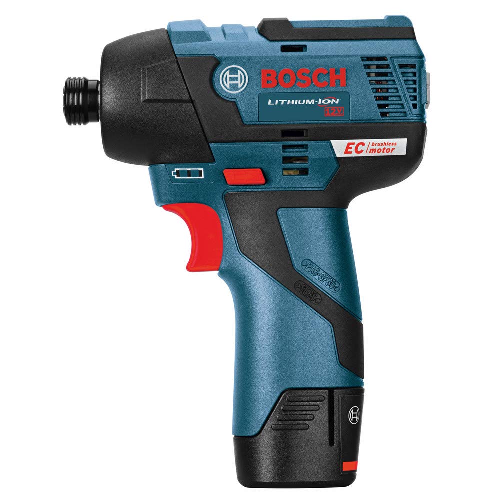 BOSCH PS42N 12V Max Brushless Impact Driver - Cordless Power Tool for DIY Projects, Home Repairs & Professional Construction Work (Bare Tool)