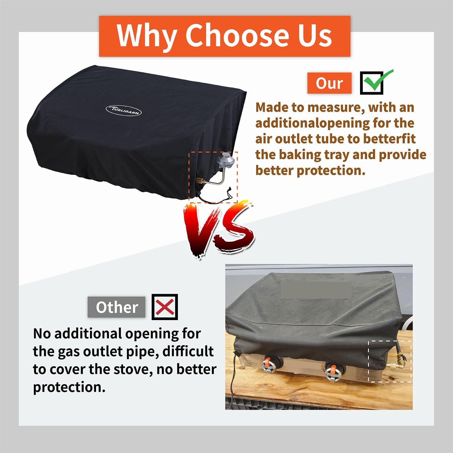 Blackstone 22 Inch Griddle Cover - Heavy Duty 600D Polyester Waterproof Gas Grill Cover for 22