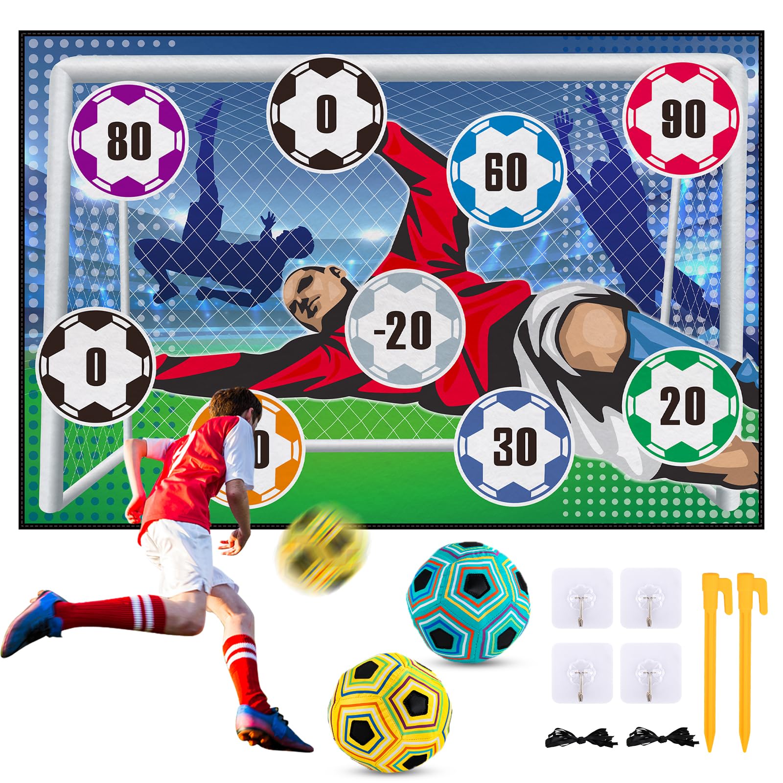 Best Soccer Games & Toys for Boys - Indoor Soccer Ball Game Set for Kids - Perfect Soccer Gifts for Birthday & Christmas - Fun Sports Activity for Home & Backyard Play