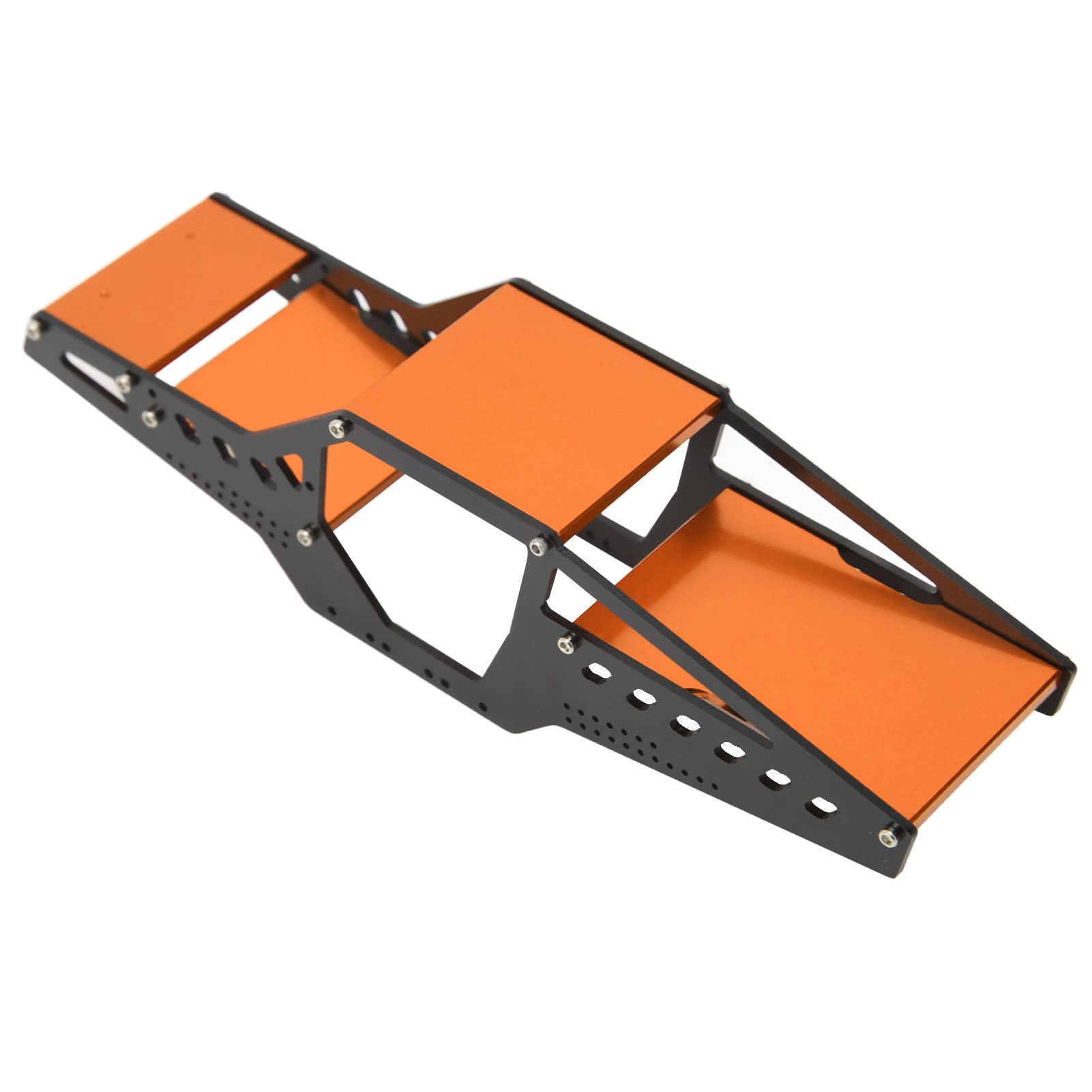 Aluminum Alloy RC Car Frame & Body Shell Roll Cage - 1/24 Scale Upgrade Parts for Axial SCX24 (Orange) | Durable Off-Road Crawler Accessories for RC Enthusiasts