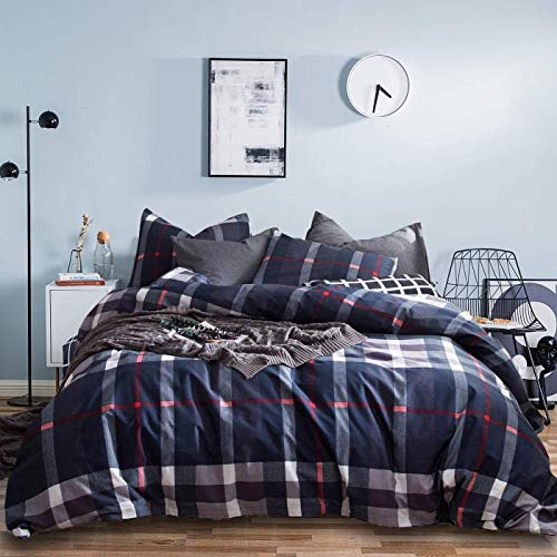 1-navy Blue Plaid
