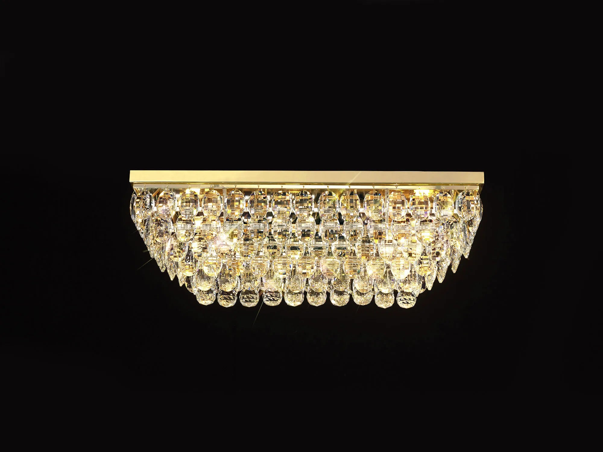 Consten Linear Flush Ceiling Light E14 Bulb - Modern LED Lighting Fixture for Bedroom, Kitchen & Hallway