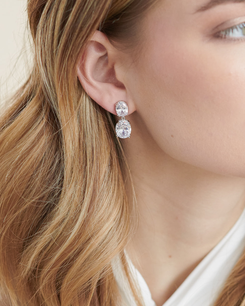 Rosina Dangle Earrings for Women - Elegant Gold Plated Drop Earrings with CZ Stones | Perfect for Parties, Weddings & Everyday Wear